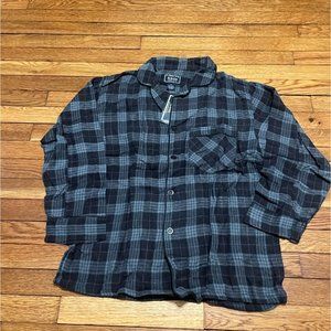 Vintage Charles Klein Lounge Wear Shirt Plaid Pajama Top Men's Size Medium NEW